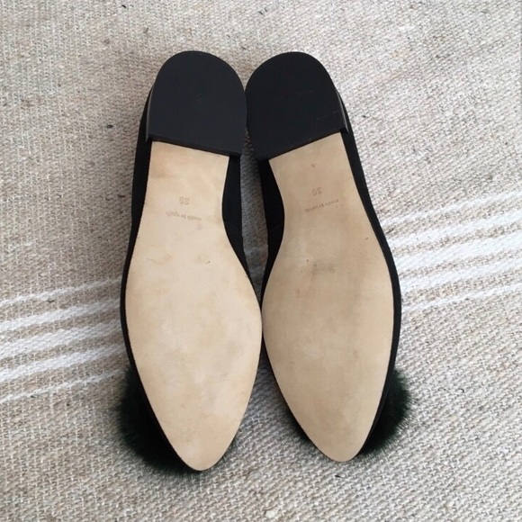 NWOT ANTHROPOLOGIE Audrey Pom Pom Flat Size 6 - Picture 7 of 7